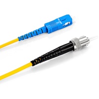 Cordon de raccordement à fibre optique à fusion monomode ST-SC 3,0 mm 1,5 m FTTH Jaune 1 fibre CN/GUA DAMU Garantie 1 an