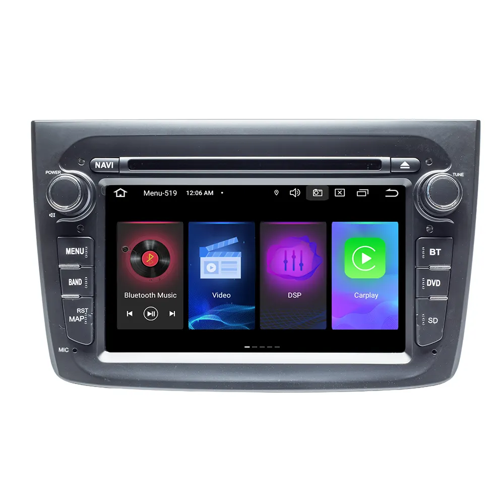 Android 11 SWC GPS Navigation Car Audio System für Alfa Romeo Mito 2008 schwarz DSP RDS 2Din Carplay Auto 4 64GB Auto DVD-Player