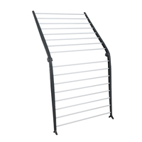 SANIPRO Étendoir à linge pliable en métal léger, gain de place, pour salle de bain et maison