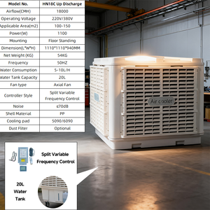 18000cmh nhà máy mới-treo tường AC Inverter chia điều hòa không khí làm mát không khí bay hơi với thành phần bơm đáng tin cậy - Product Image 2