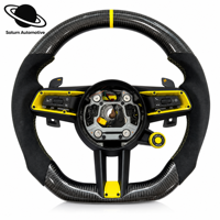 Volant en fibre de carbone pour Porsche 981 991 992 718 Macan Panamera 971 Cayenne Taycan Boxster Cayman GT Macan