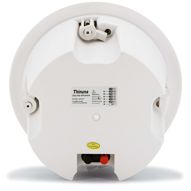 Thinuna MS-6CT Professional Public Address System Ceiling Munt Speaker 8 Ohms 60W 5 Inch Passive Coaxial Ceiling Speakers