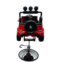 Fauteuil de Coiffure Électrique Hydraulique pour Enfants, Hauteur Réglable, Siège en Cuir Synthétique, Base en Aluminium Chromé, Design Moderne - Vente en Gros