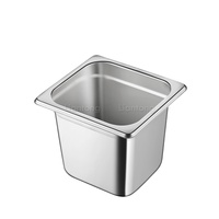 Conteneur alimentaire GN 1/6 en acier inoxydable 201 de style européen, anti-blocage, pour hôtel, prix usine