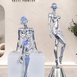 Statue d'impression 3D personnalisée, sculpture d'art 3D de simulation haute précision, <span class=keywords><strong>portrait</strong></span>, électrodéposition, accessoires pour femmes, argenté, lumineux - Product Image 6