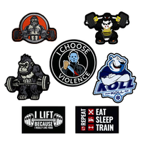 Patchs en PVC personnalisés, patchs en caoutchouc 3D en relief, patch moral tactique en caoutchouc avec silhouette de Bigfoot Sasquatch