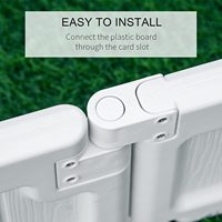 Harga terbaik 4ft dengan 2 kaki plastik 6 panel kayu finishing kotak taman dengan 6 Panel