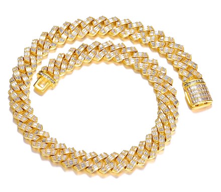 N03280-Baguette cubaine 15mm-Or