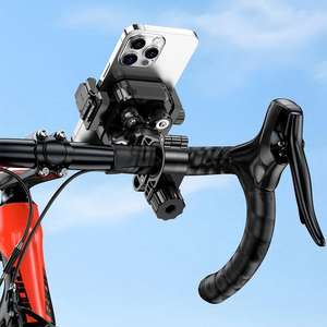 Support de téléphone multi-usage pour guidon de moto/vélo/trottinette électrique/poussette - Fixation flexible pour appareils mobiles de 4,5 à 7 pouces - Product Image 6