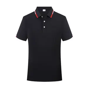 Golf Clothing Embroidered Printed Custom Design Plain Blank 190G Cotton Blank Men Golf Polo T Shirts