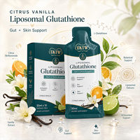OKTW Glutathion Liposomal Liquide L-Glutathion Saveur Agrumes Vanille Anti-rides et Antioxydant Puissant Complément de Défense Antioxydante