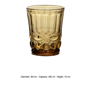 แก้วน้ำอำพันโซลันจ์ 26.5 ซล. สูง 10 ซม. เส้นผ่านศูนย์กลาง 8 ซม. โทนนานา - Product Image 3