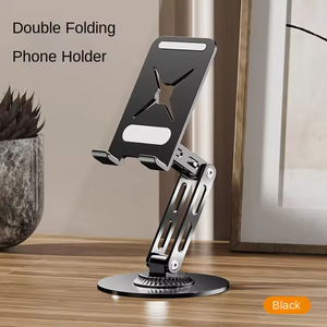 Soporte de Escritorio Plegable Doble y Flexible para Teléfono, Diseño Nuevo de Fábrica, Estable, Antideslizante, con Base Pesada - Product Image 6