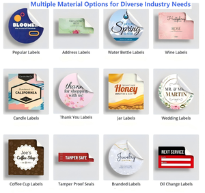 Quality Choice Custom Size Water-Resistant High-Temperature Resistant <strong>Strong</strong> <strong>Adhesion</strong> <strong>Vinyl</strong> Logo <strong>Stickers</strong> for Food Industry - Product Image 3