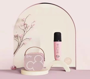 Haut-parleur karaoké sans fil portable avec micro dent bleue pour adultes enfants chantant des haut-parleurs de fête à la maison en plein air - Product Image 5