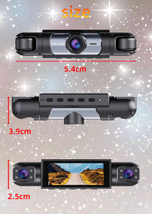 كاميرا لوحة القيادة الجديدة 3.16 بوصة بدقة 1080 بكسل مع 4 عدسات وتسجيل حلقي ورؤية ليلية وكشف الحركة OEM/ODM - Product Image 6