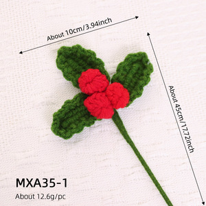 Ornements <span class=keywords><strong>De</strong></span> Noël Bouquet <span class=keywords><strong>De</strong></span> Vacances D'hiver Cadeau <span class=keywords><strong>Fleur</strong></span> Artificielle Crochet Pomme <span class=keywords><strong>De</strong></span> Pin Gland <span class=keywords><strong>Fleur</strong></span> Branche Feuille <span class=keywords><strong>De</strong></span> <span class=keywords><strong>Houx</strong></span> Avec Des Baies - Product Image 2