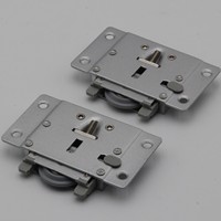 Roulettes de porte coulissante à amortissement en acier inoxydable, fermeture douce, faible bruit, capacité 50-80 kg, prix de gros usine