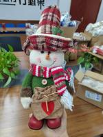 Ornements de Noël Joyeux Père Noël Bonhomme de Neige DIY Pendentif Arbre de Noël Poupée Décoration Suspendue pour la Maison Décorations de Bonne Année
