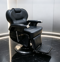 Chaise hydraulique de qualité supérieure, confortable et réglable, pour hommes, pour la coupe de cheveux