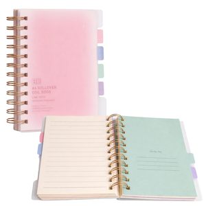 Wholesale A5/B5 Waterproof PVC Transparent Cover Pastel Color Loose-<b>leaf</b> Notebook for School and Office Stationery Use - Product Image 1