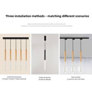 Nouveau Lustre LED Moderne en Cristal pour Salon avec Garantie de 5 Ans, Design Colonne Tendance pour Réception et Caisse - Product Image 3