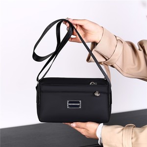 Crossbody Women's Shoulder Bag Black Waterproof Cylindrical Shape Zipper Closure Everyday Use Summer 2025 - Product Image 1