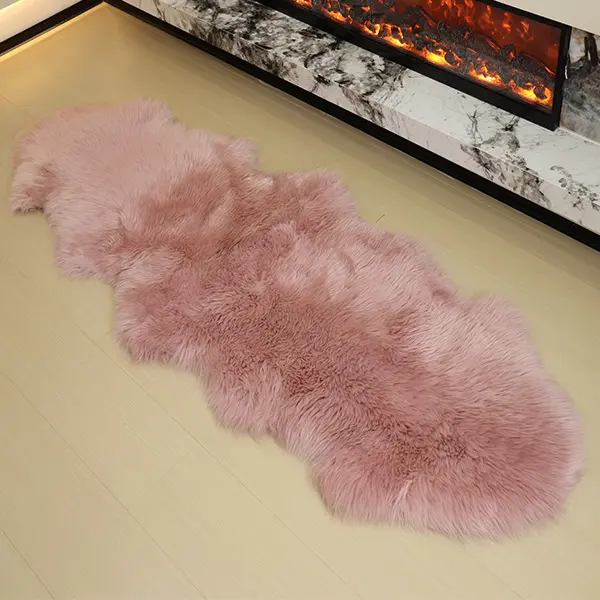 Natural sheepskin lambskin real fur wool carpet rug 100% australian or newzealand long wool rug