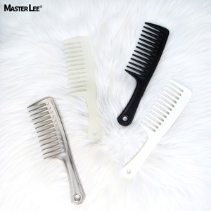 Precio con descuento, gran oferta, peine de pelo de aceite de 7 colores, peine de pelo de diente ancho portátil de plástico para salón de rizos ABS - Product Image 6