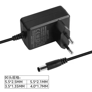 5v 6v 8.4v 12v 24v 12W AC DC adaptador de alimentação