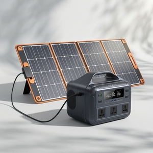 Sorein 1kw Portable <b>Power</b> Station with Solar Panel 500W Rechargeable Energy Storage <b>Generator</b> for Outdoor Camping - Product Image 1