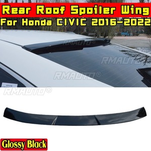 สปอยเลอร์หลังคา CIVIC สีน้ำเงินเข้ม รุ่น B สปอยเลอร์ปีกหลังคาสีดำเงา ชุดแต่งสำหรับ Honda CIVIC รุ่นที่ 10 ปี 2016-2022 อุปกรณ์ตกแต่งรถยนต์ - Product Image 1