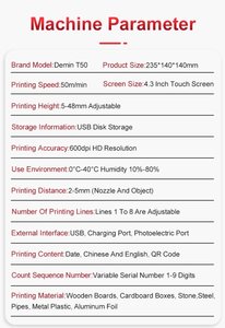 Imprimante à jet d'encre portable TIJ XP600 Tête d'impression pour tube en cuir et imprimante à jet d'encre manuelle en métal et plastique flexible - Product Image 6