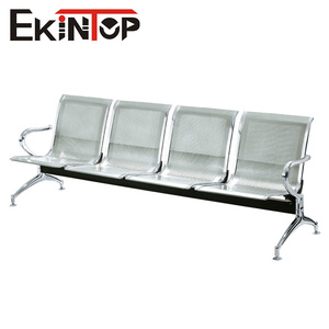 เก้าอี้พักคอยสนามบิน 4 ที่นั่ง โครงเหล็กโครเมียมคุณภาพสูง ทำจากสแตนเลส - Product Image 2