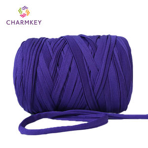 Charmkey Grandes touffes <span class=keywords><strong>de</strong></span> tissu haute élasticité ligne rayée <span class=keywords><strong>laine</strong></span> <span class=keywords><strong>épaisse</strong></span> boule au crochet cool pantoufles lit <span class=keywords><strong>laine</strong></span> à la main bricolage tricot - Product Image 5