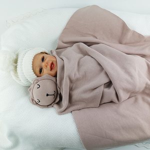 Pinuotu bébé tricoté <span class=keywords><strong>couverture</strong></span> poussiéreuse <span class=keywords><strong>Rose</strong></span> confort Lion bébé emmailloter apaisant enfants hiver chaud tricot sécurité couvertures literie - Product Image 6