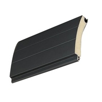 Volet roulant moderne en aluminium galvanisé courbé de 77 mm, isolé, électrique, automatique, sécurisé, panneau de porte de garage CE