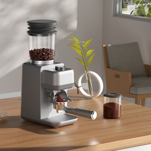 Molinillo de café eléctrico de 150W con 60 ajustes regulables, ionizador de plasma para espresso y pour over, de aleación de aluminio plateado - Product Image 2