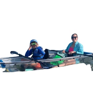 Un Kayak Transparent à Fond <span class=keywords><strong>de</strong></span> Cristal Océan à Double Siège, Canoë <span class=keywords><strong>de</strong></span> Pêche Clair pour 2 Personnes - Product Image 2