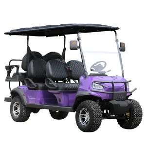 Motor 48V / 72V Lithium Lifted 6 Seater Golf Cart Club Car For Adult