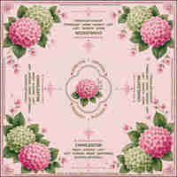 Tapis de jeu de mahjong américain à motif de fleurs de pêcher et de fruits frais, bordure rose, pour la décoration