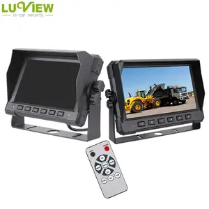 LKW-Auto kamerasystem 4-CH 7-Zoll-Videomonitor mit geteilter Bildschirm montage und Fernbedienung