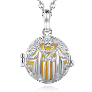 Angel Wing Crystal Angel Callers for Christmas Gift Chime Ball Bell Mexican Bola Pendent Harmony Bola Ball