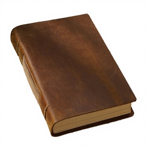 Carnet de voyage vintage rétro en cuir de vachette de luxe fait main, grande taille, gaufré, pour hommes - Product Image 1