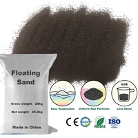 Sable de résine époxy à flux libre 30-40 mesh noir pour applications antidérapantes et de peinture