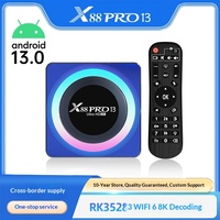 Promoción de Fábrica: Reproductor Rockchip RK3528 X88PRO13 con Wi-Fi 6, Android 13.0 y 8K, Decodificador