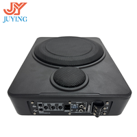 Subwoofer Activo para Auto de 10 Pulgadas, Delgado, para Debajo del Asiento, Altavoz de Bajos de Aluminio Completo con Tweeter de Alta Frecuencia Integrado