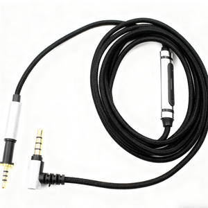 Cable de audio de repuesto con micrófono y control remoto para auriculares AKG K450 K451 K480 Q460, cable trenzado para auriculares - Product Image 5