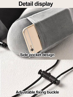Oreiller de voyage portable en mousse à mémoire de forme en U, léger et confortable, nouveau design amélioré pour le soutien en avion et au lit