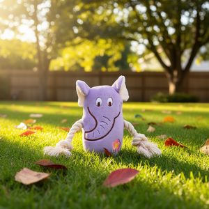 Juguete de Peluche para Perro con Forma de Elefante con Cuerda de 13 cm para Mascotas - Product Image 3